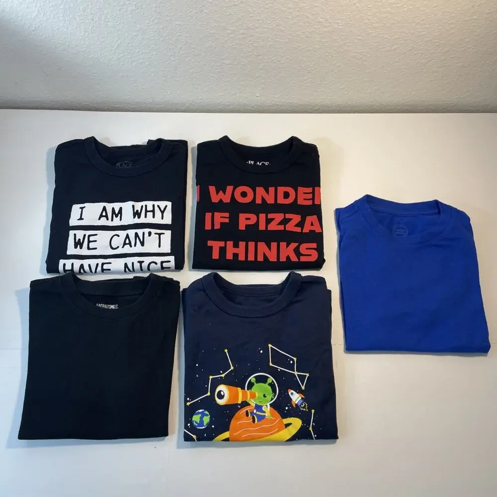 Huge Boys T-Shirts Lot 15 Pcs Size 4 5 4T 5T Summer Mixed Bundle